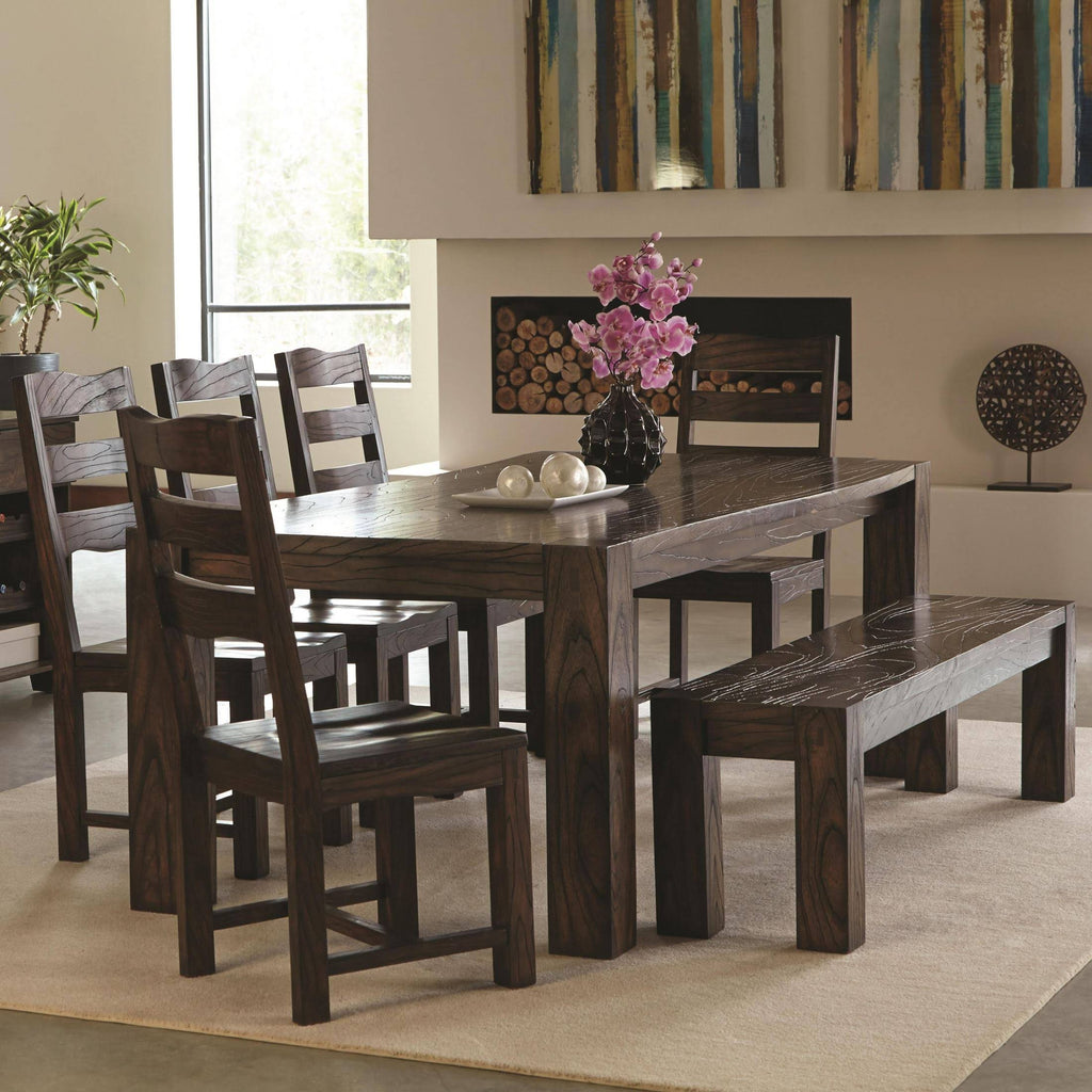 Dark Brown Dining Bench I49399