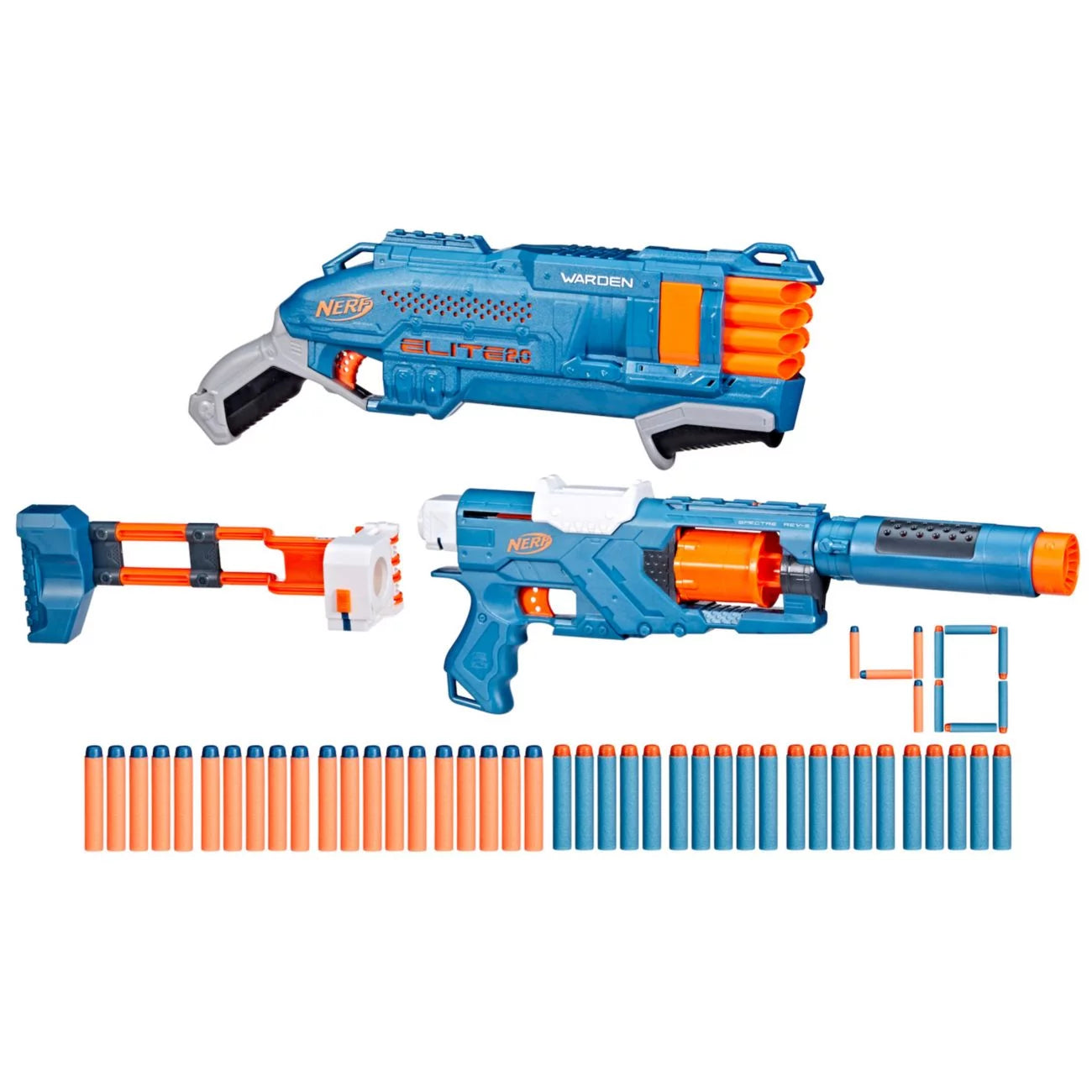 Nerf Elite 2.0 Double Defense Blasters and Darts Set L988