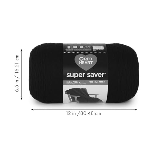 Red Heart Cherry Super Saver Jumbo Yarn, 1 Pack, 2232 Foot S11736