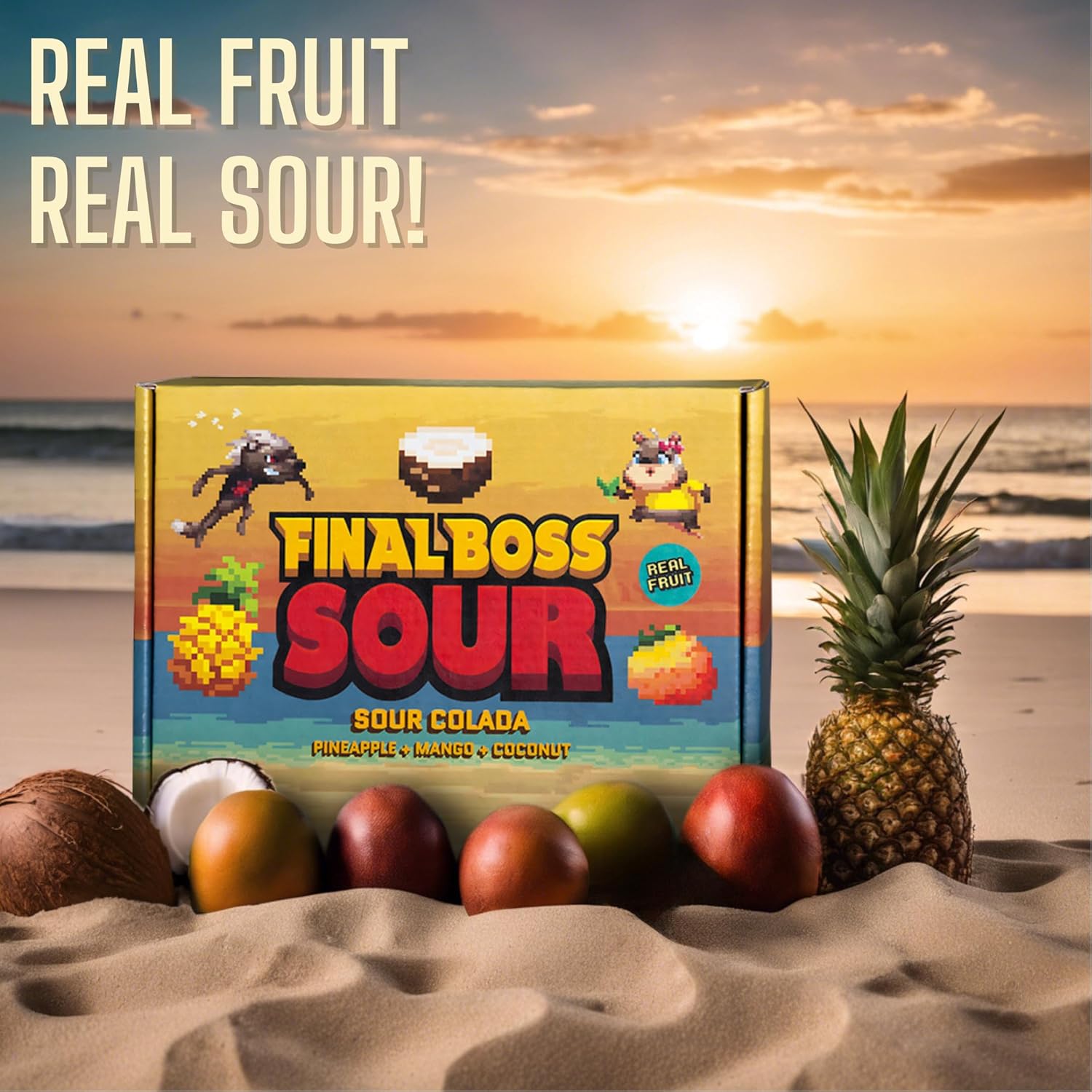 3.50oz 4 Pack Super Sour Chewy Gummies J622