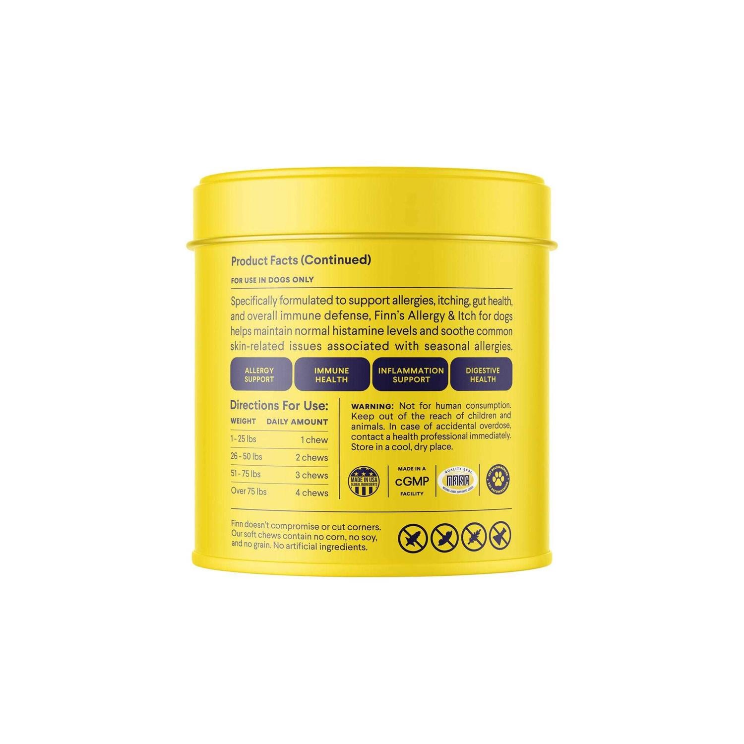 Finn Allergy & Itch Supplement for Dogs I466615