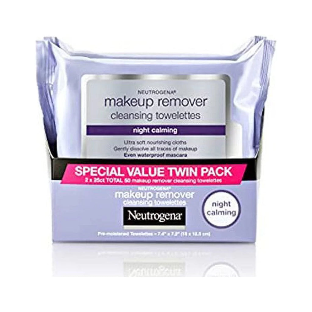 5 Pack Neutrogena Make-Up Remover Cleansing Towelettes 25 Each F3666