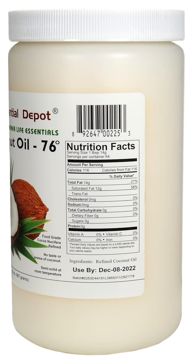 1 Quart 32 oz Food Grade Coconut Oil C282