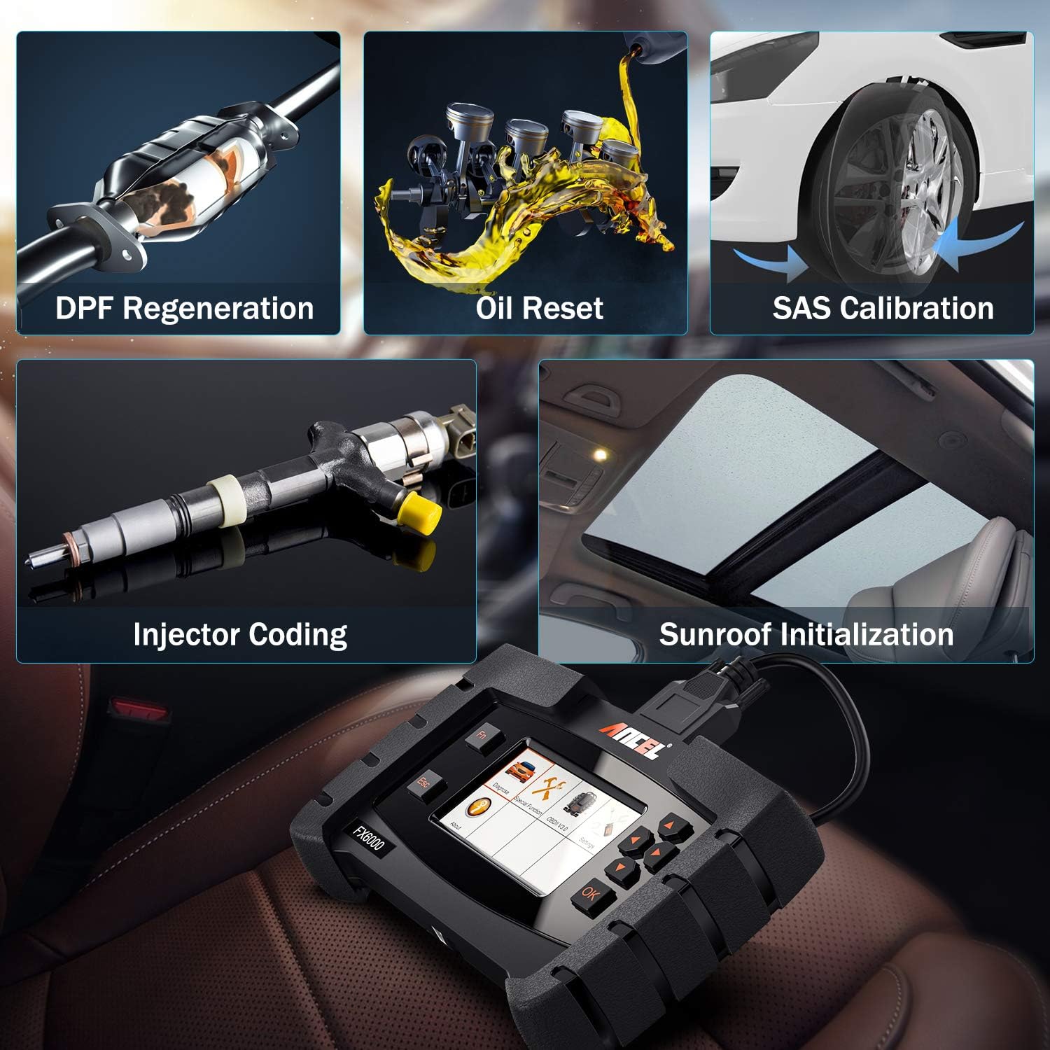 OBD2 Scanner with All System Diagnostic Scan Tool H4763