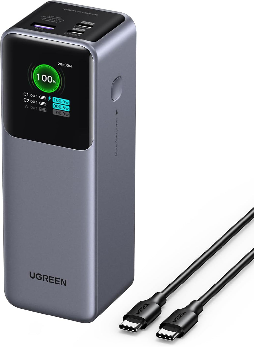 25000mAh 200W Portable Charger with TFT Display V786