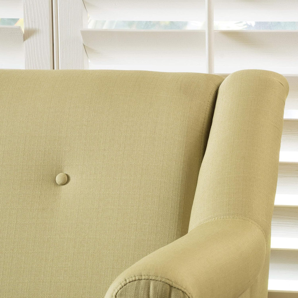 Light Green Fabric Sofa J77287
