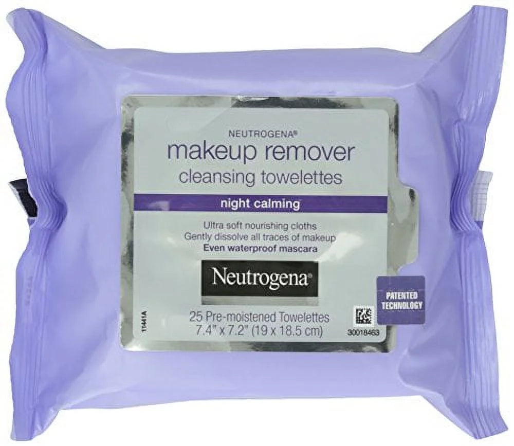 5 Pack Neutrogena Make-Up Remover Cleansing Towelettes 25 Each F3666