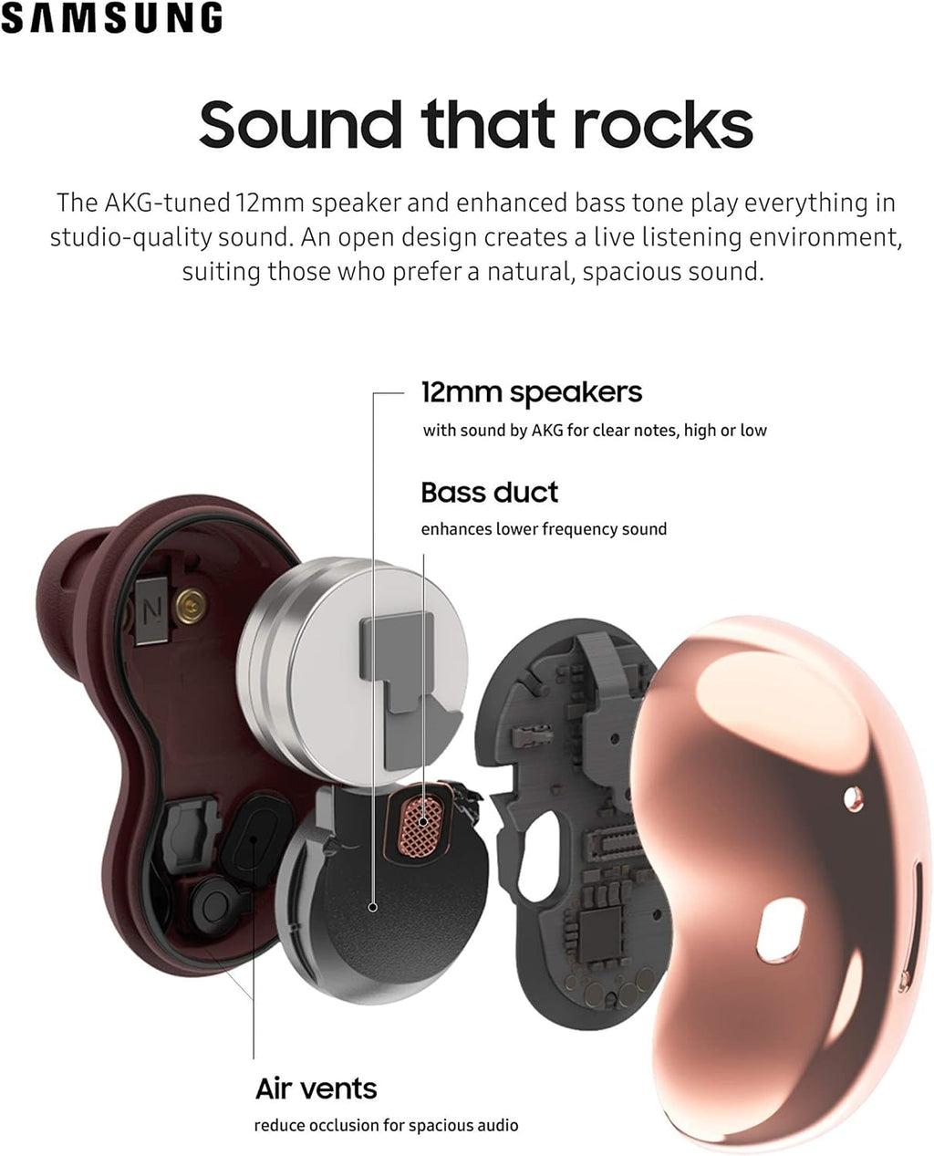 Galaxy Buds Live True Wireless Earbud Headphones Mystic White A5798