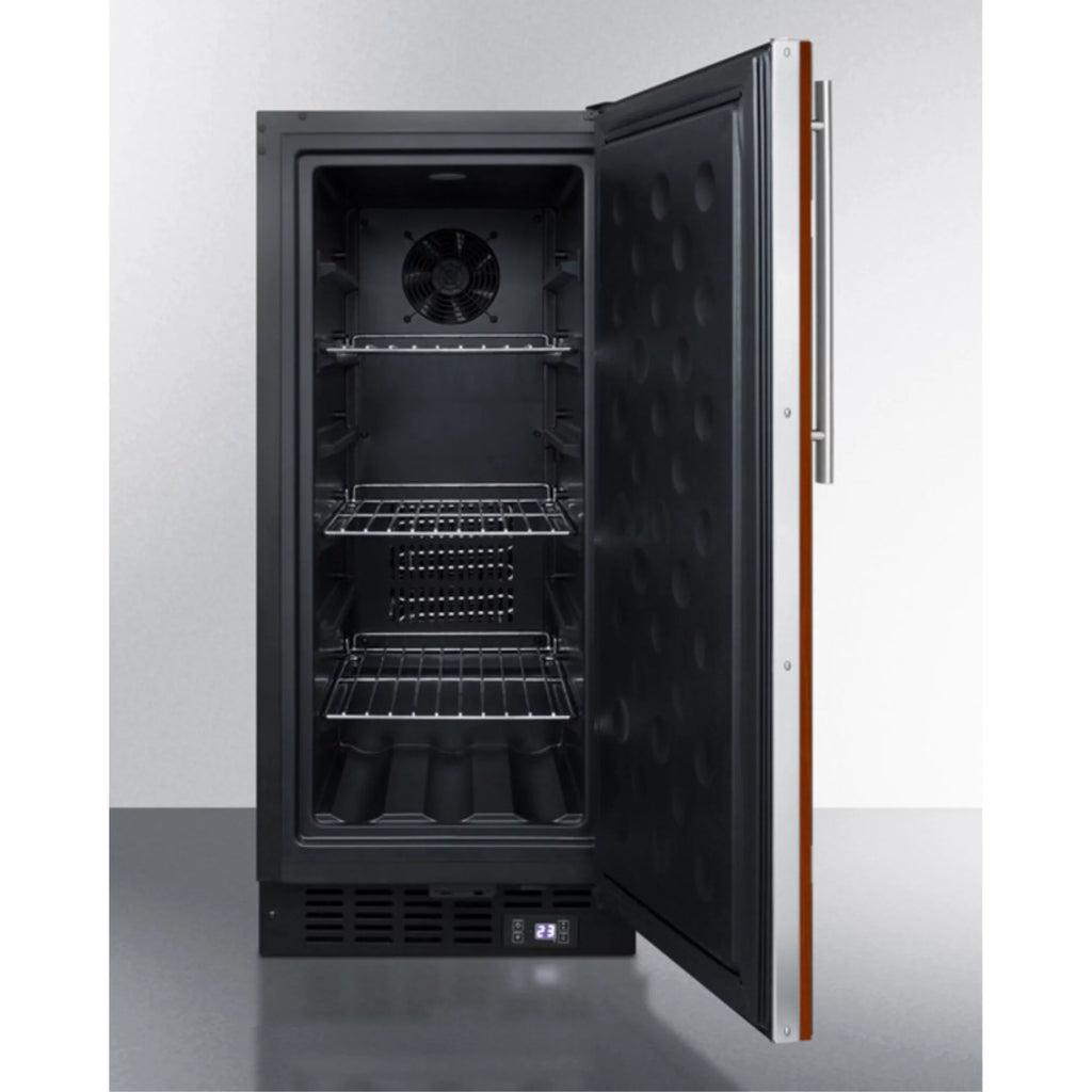 15" wide frost-free freezer with integrated door frame X487