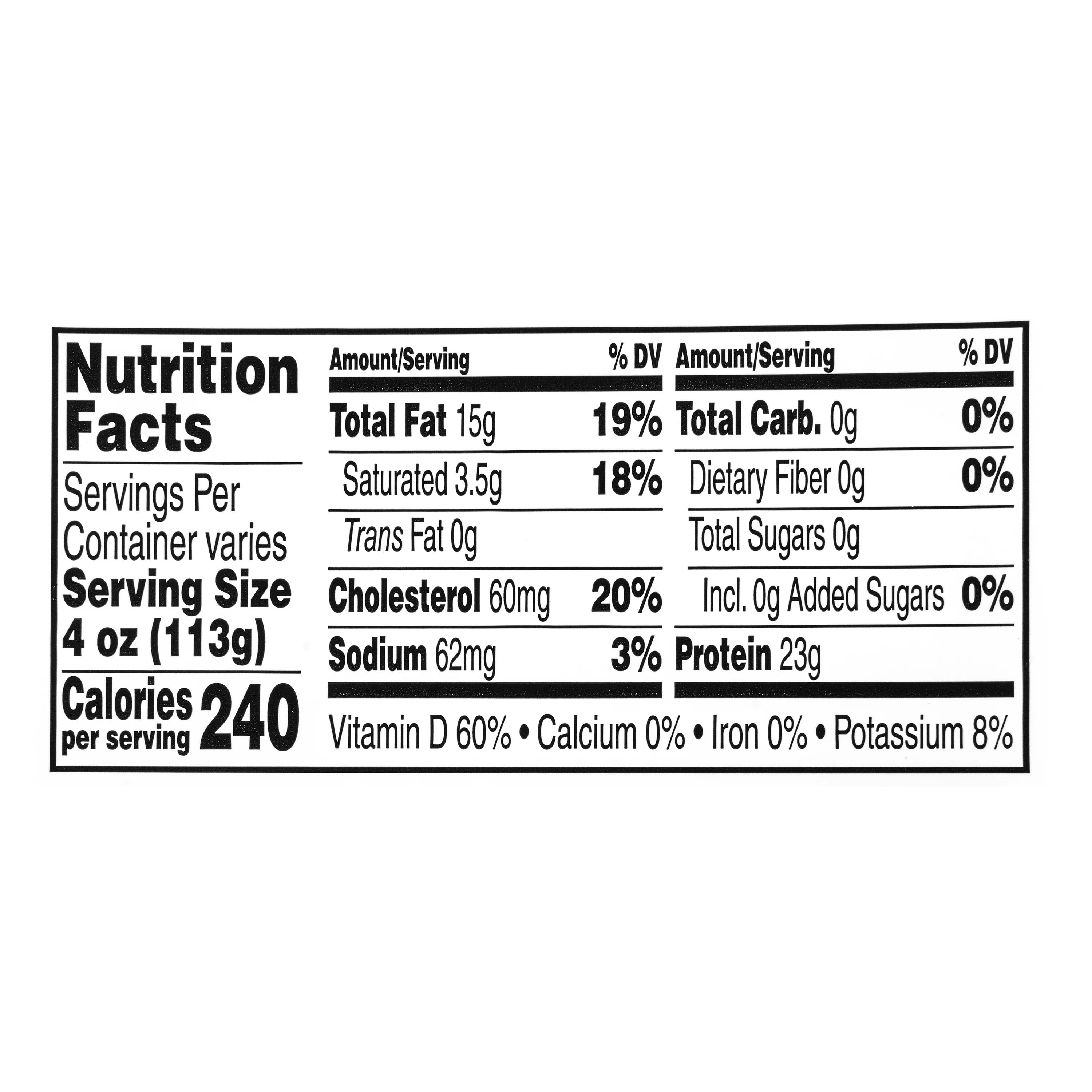 Atlantic Salmon Fillets, 2.00 - 3.00 lb. Whole Salmon Side D966940