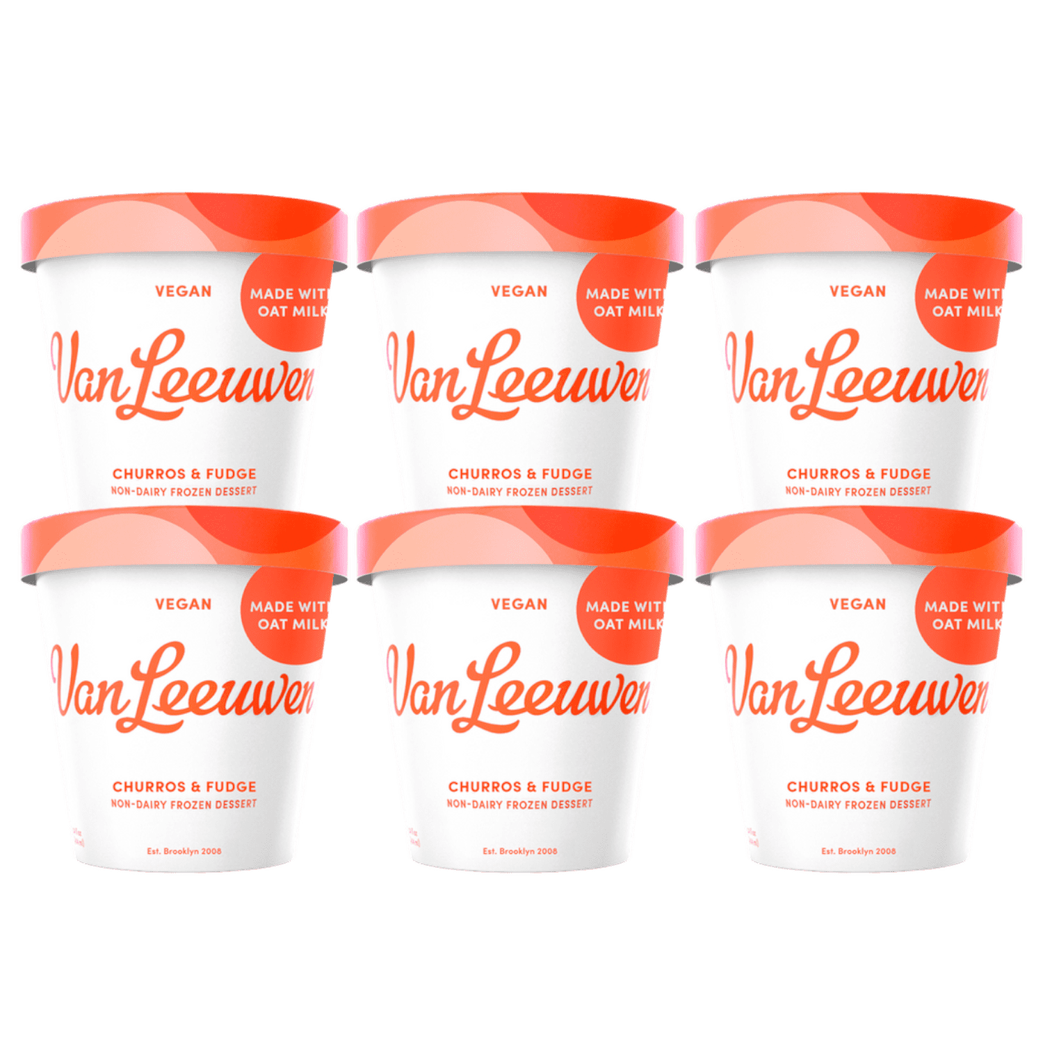 Oat Milk Churros & Fudge Ice Cream Pint (6 Count) V29603