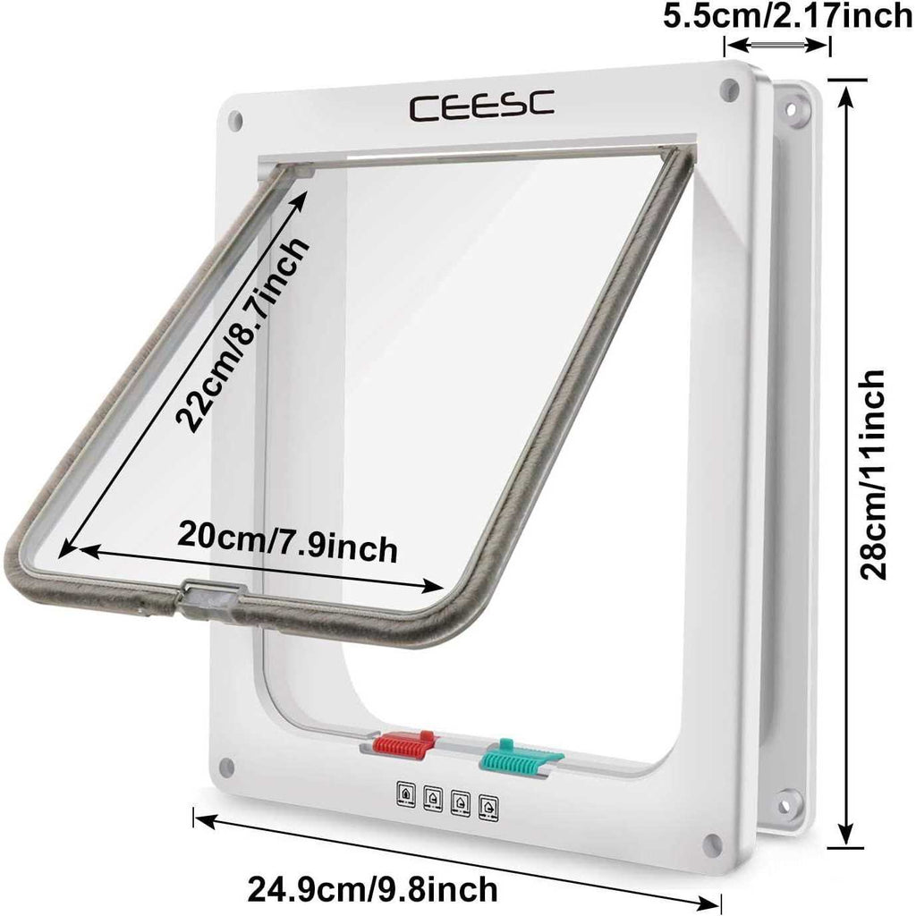 Extra Large Cat Door 4 Way Locking P102