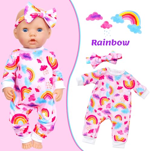 10 pcs Baby Doll Clothes and Accessories Set for 14-16 Inch Dolls Y391