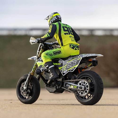 1/4 Super Moto Motorcycle FXR White RTR with Battery and Charger E71715