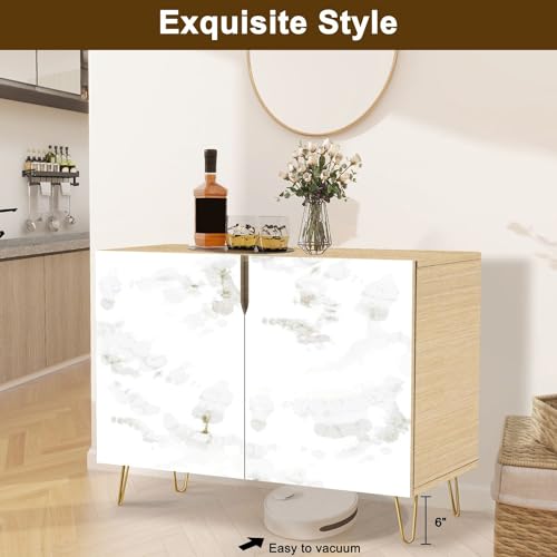 2 Doors Sideboard Cabinet with Golden Veins K346