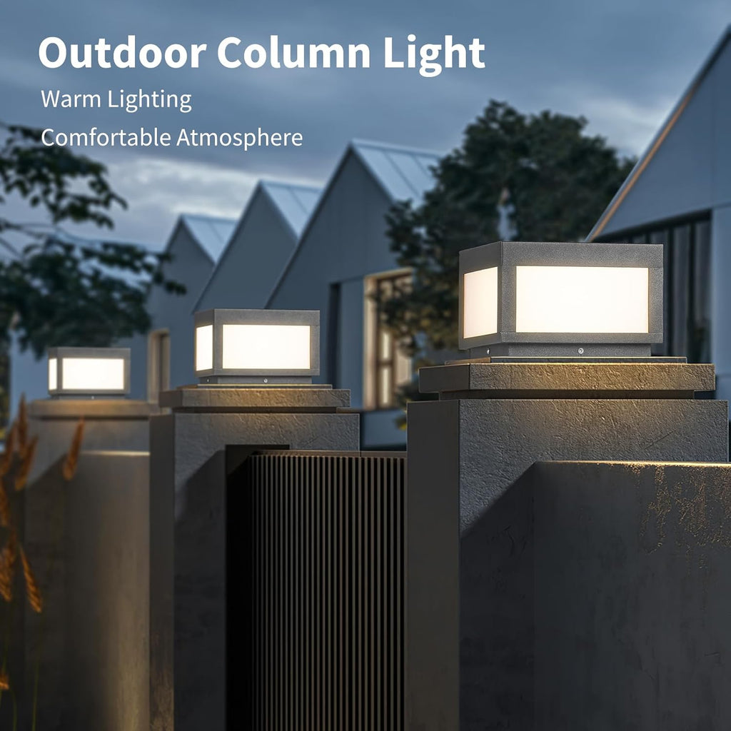 LED Post Light, IP65 Waterproof Aluminum Column Light B7313