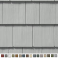 Double 7in. Straight Edge Perfection Shingles Siding (1/2 Square) Sterling Gray D902
