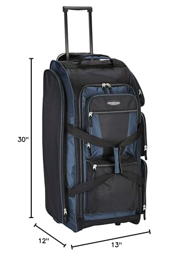 30 Inch Multi-pocket Rolling Duffel Bag S191337