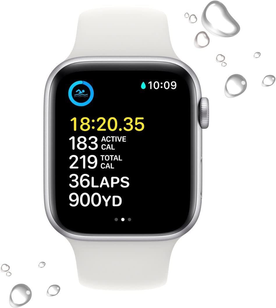 Silver Aluminum Case 44mm GPS + Cellular Apple Watch SE F482