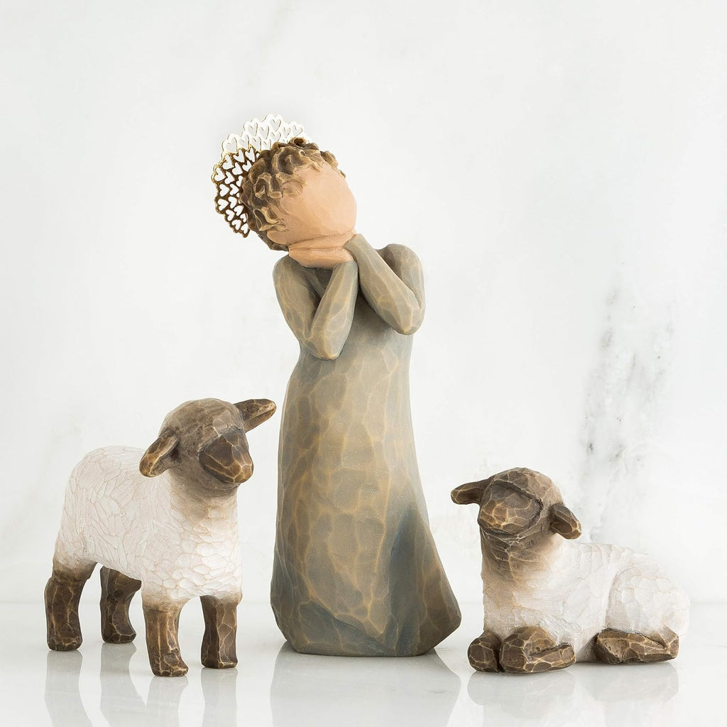3-piece set hand-painted nativity figures X7961