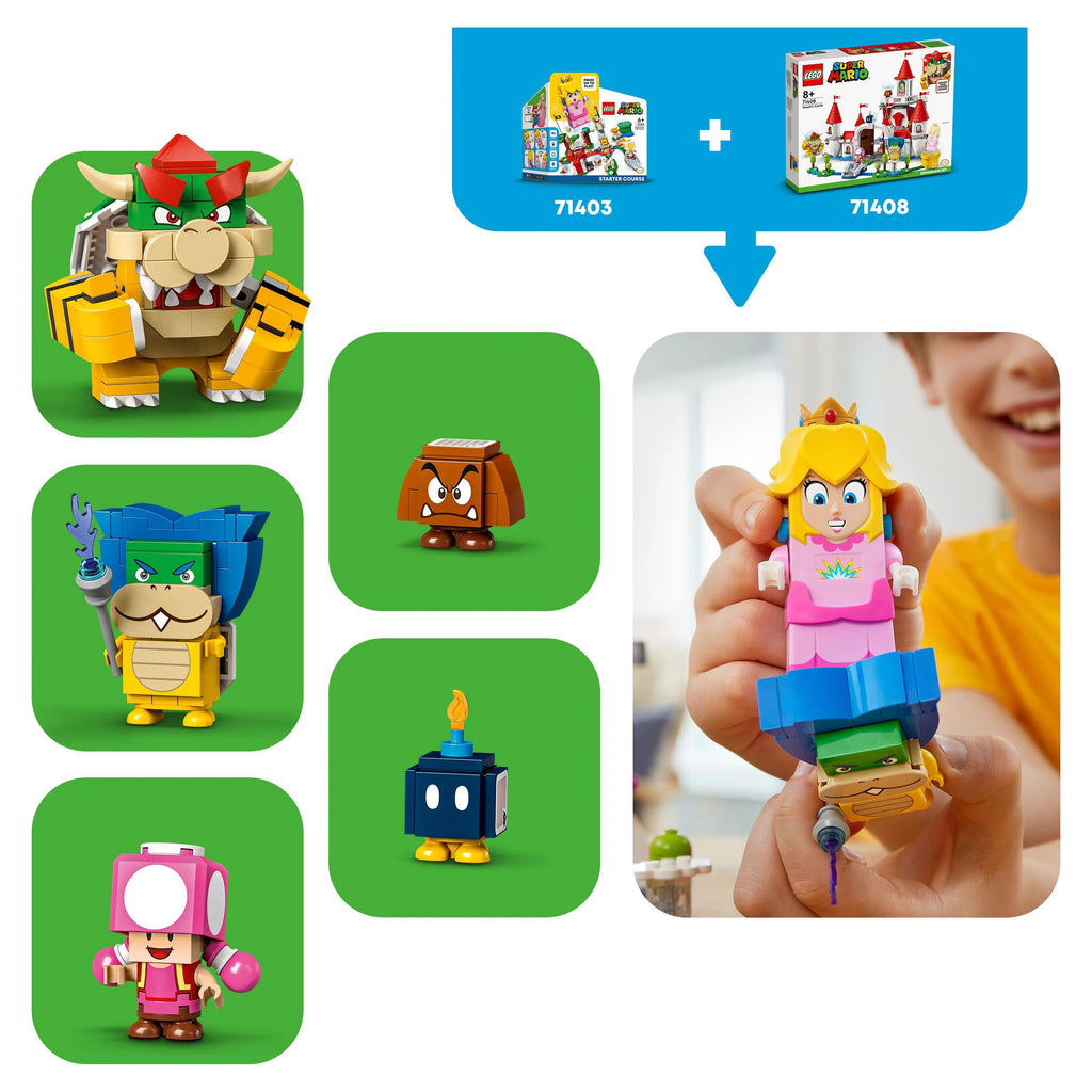 LEGO Super Mario Peach’s Castle Expansion Set 71408, Buildable Game Toy G50855