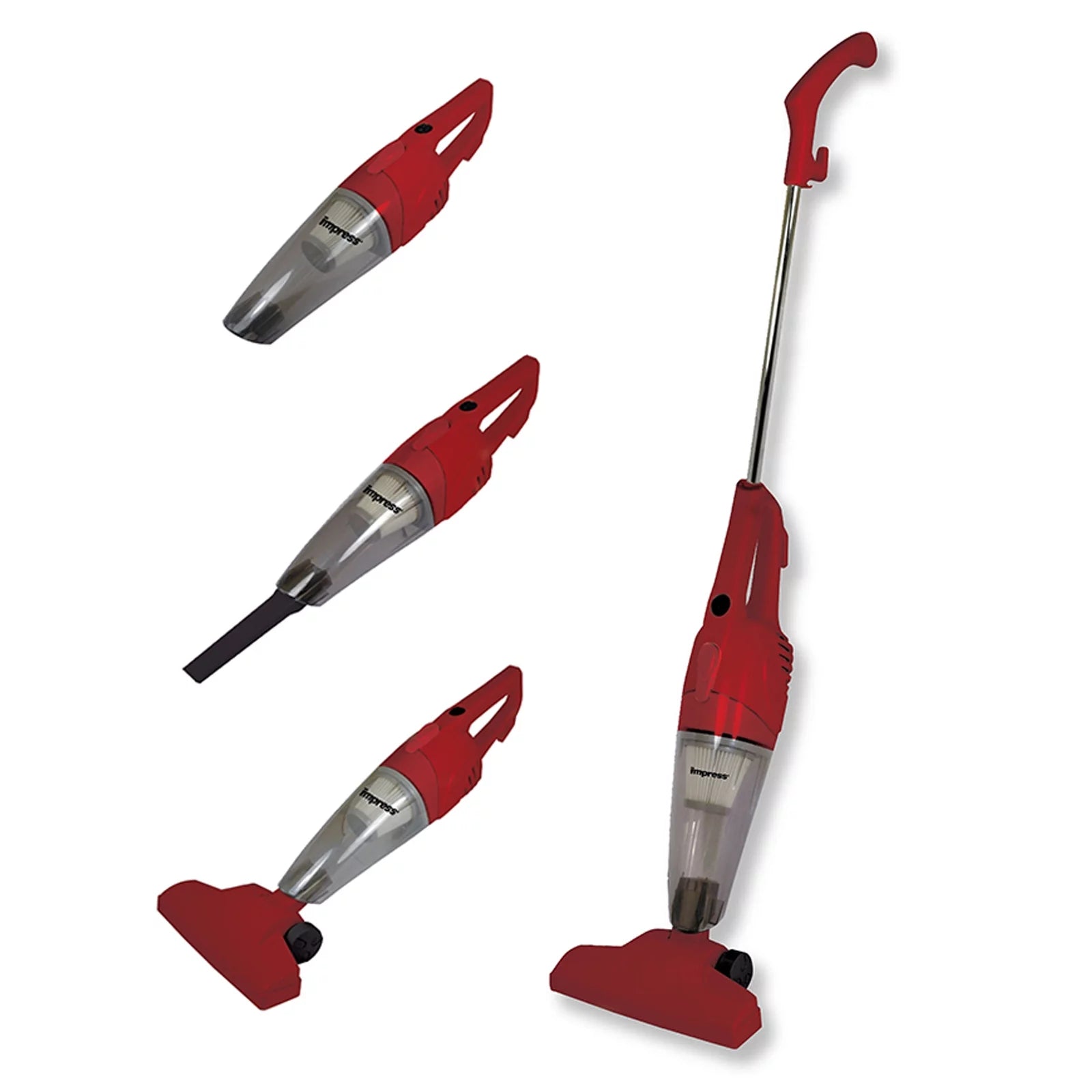 Red 2-in-1 Upright-Handheld Vacuum Cleaner S134462
