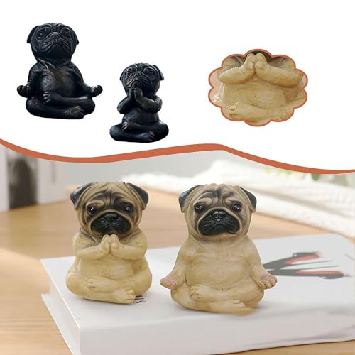 Large Meditation Sitting Dog Statue C6392
