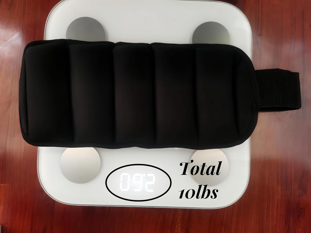 Adjustable Ankle Wrist Weights Set 10-pound Pair with Removable 1-5lbs Each F3696