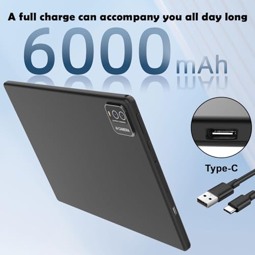 2 in 1 Tablet 10 inch 12GB RAM 64GB ROM 1TB Expand Octa-Core 2.0Ghz 5G WiFi BT5.0 6000mAh 8MP Camera 1280 x 800 HD Screen M428