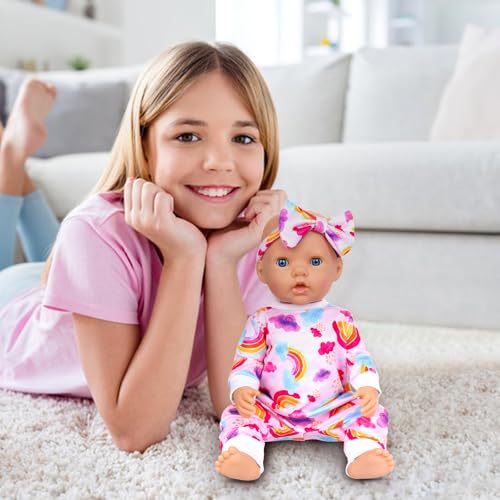 10 pcs Baby Doll Clothes and Accessories Set for 14-16 Inch Dolls Y391