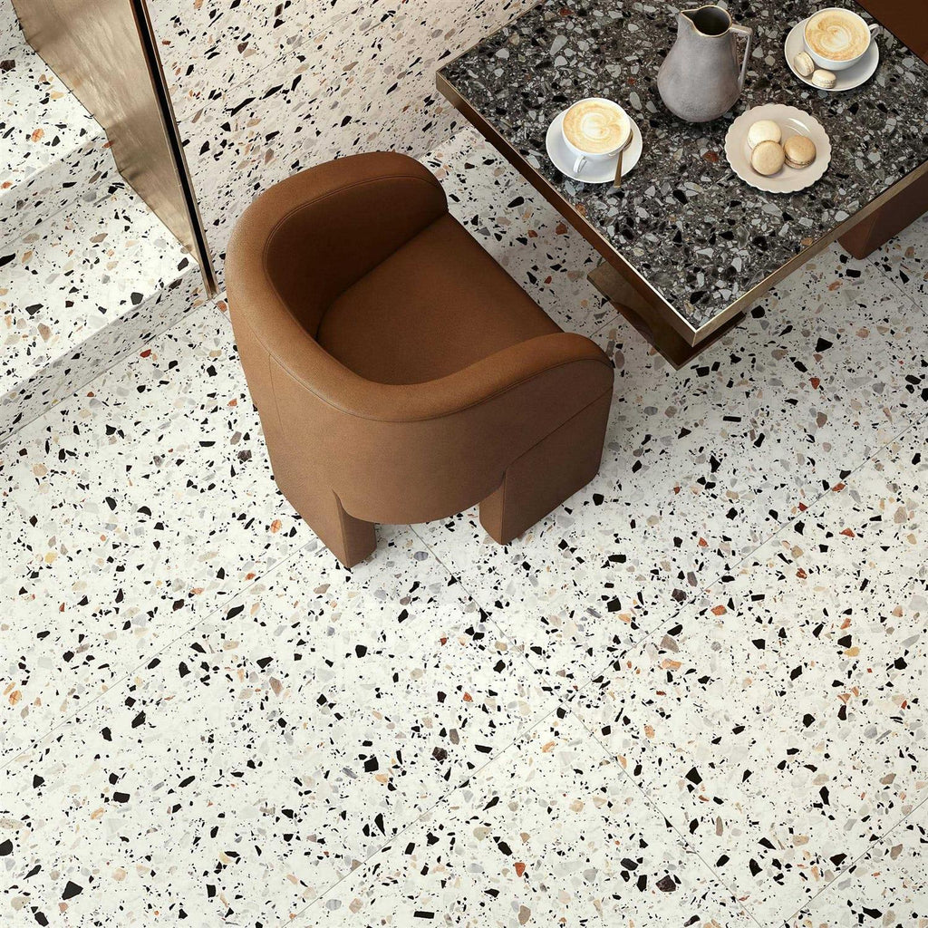 24 x 24 Terrazzo Look Porcelain Italian Tile R7428