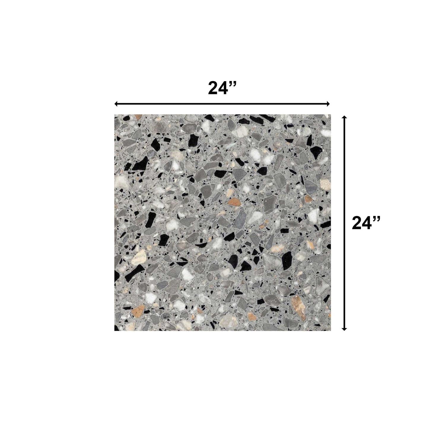 24 x 24 Terrazzo Look Porcelain Italian Tile R7428