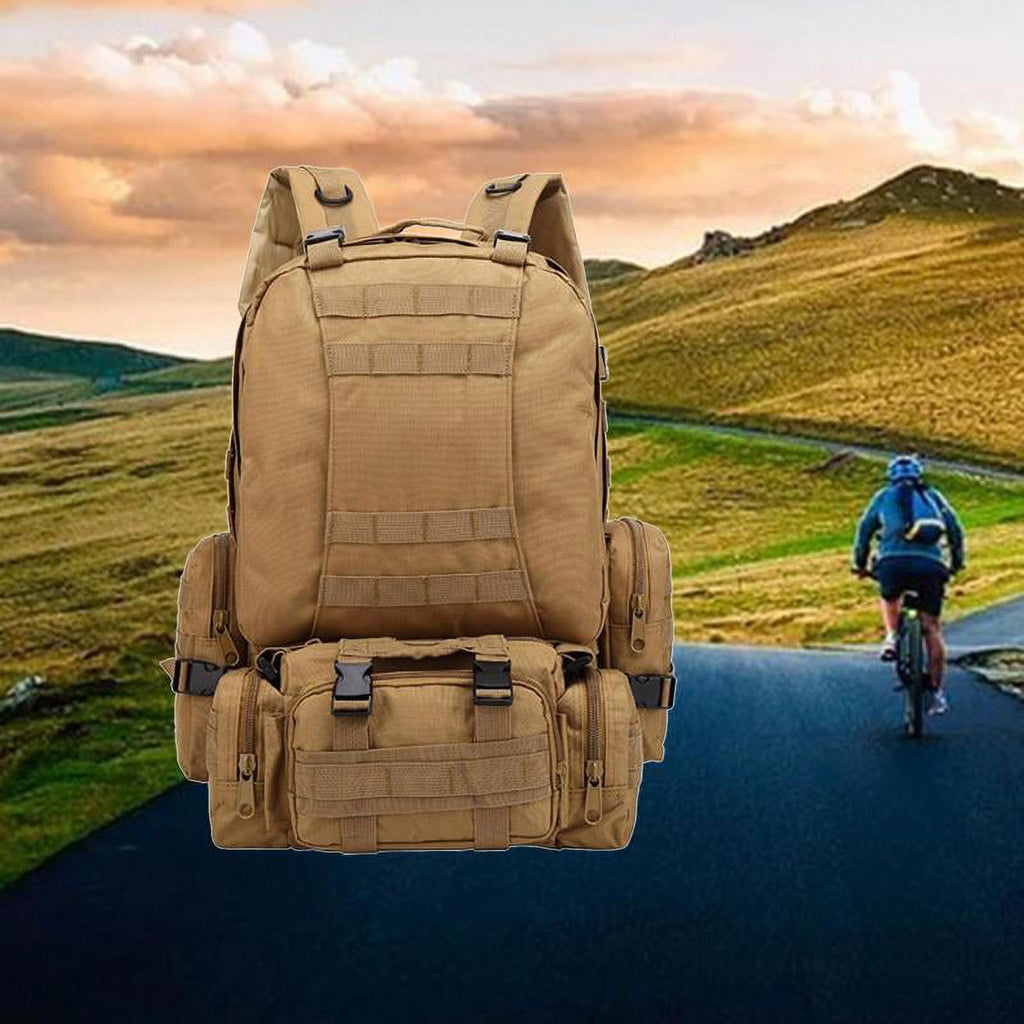 Khaki 55L Travel Backpack L683