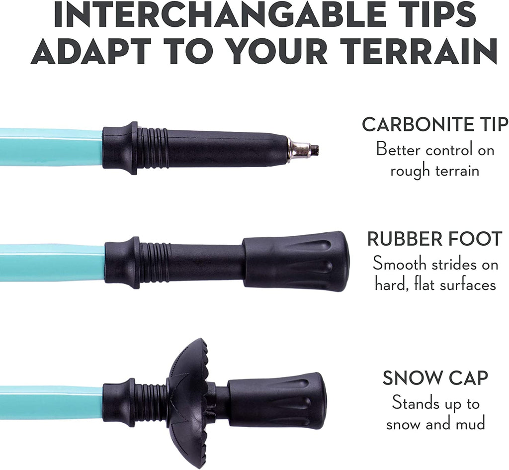 Aluminum Trekking Pole with Interchangeable Tips I4156