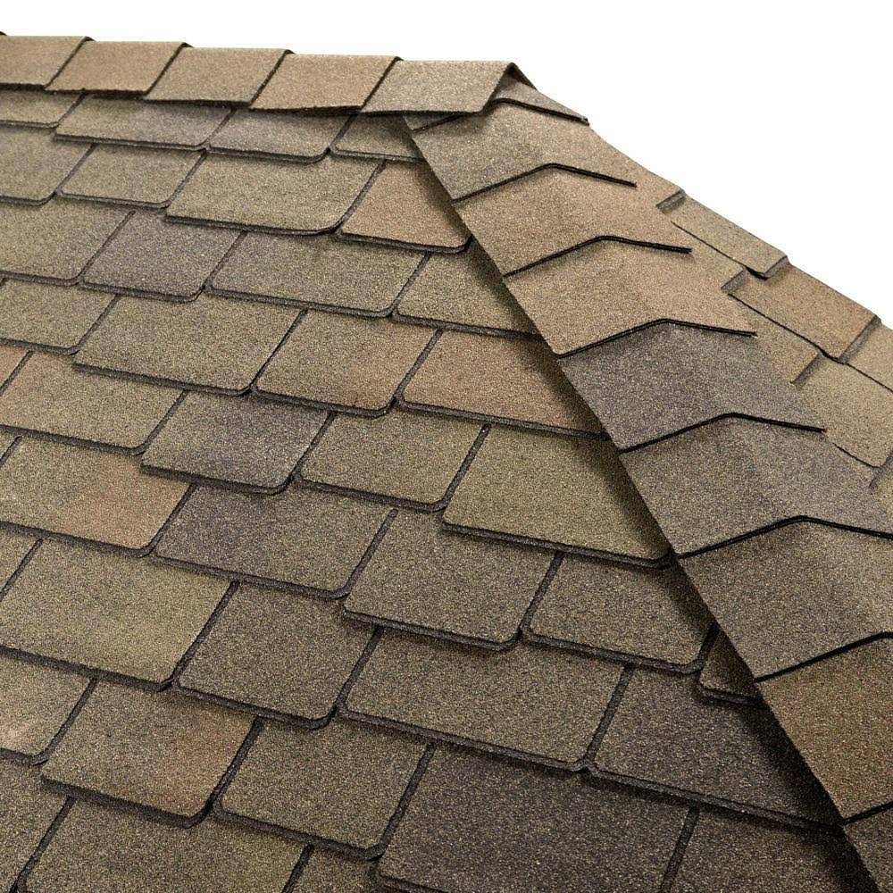 Double-Layer Hip and Ridge Cap Roofing Shingles (20 lin. ft. per Bundle) (30-Pieces) J31938