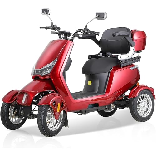 Silver 4 Wheel Mobility Scooter 500lbs Loadweight 31 Mile Long Range Battery K563736