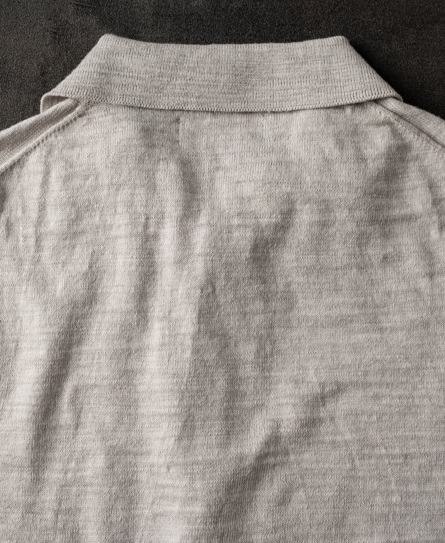 Lightweight Slub Cotton Knit Polo