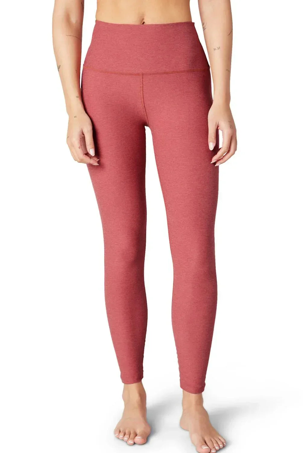 Caught in the Midi Leggings - Scarlet | Buttery Soft Spacedye Fabric