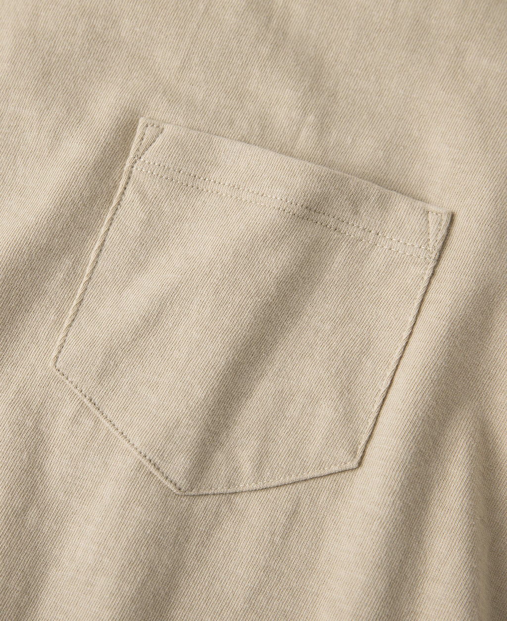 Classic Fit Loopwheel Slub Cotton Pocket T-Shirt
