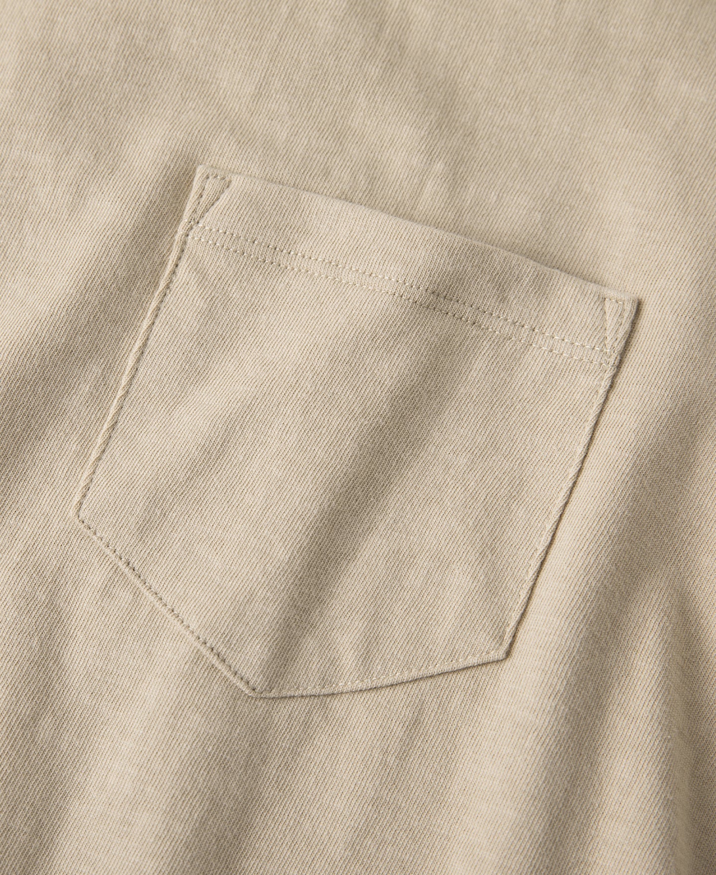Classic Fit Loopwheel Slub Cotton Pocket T-Shirt