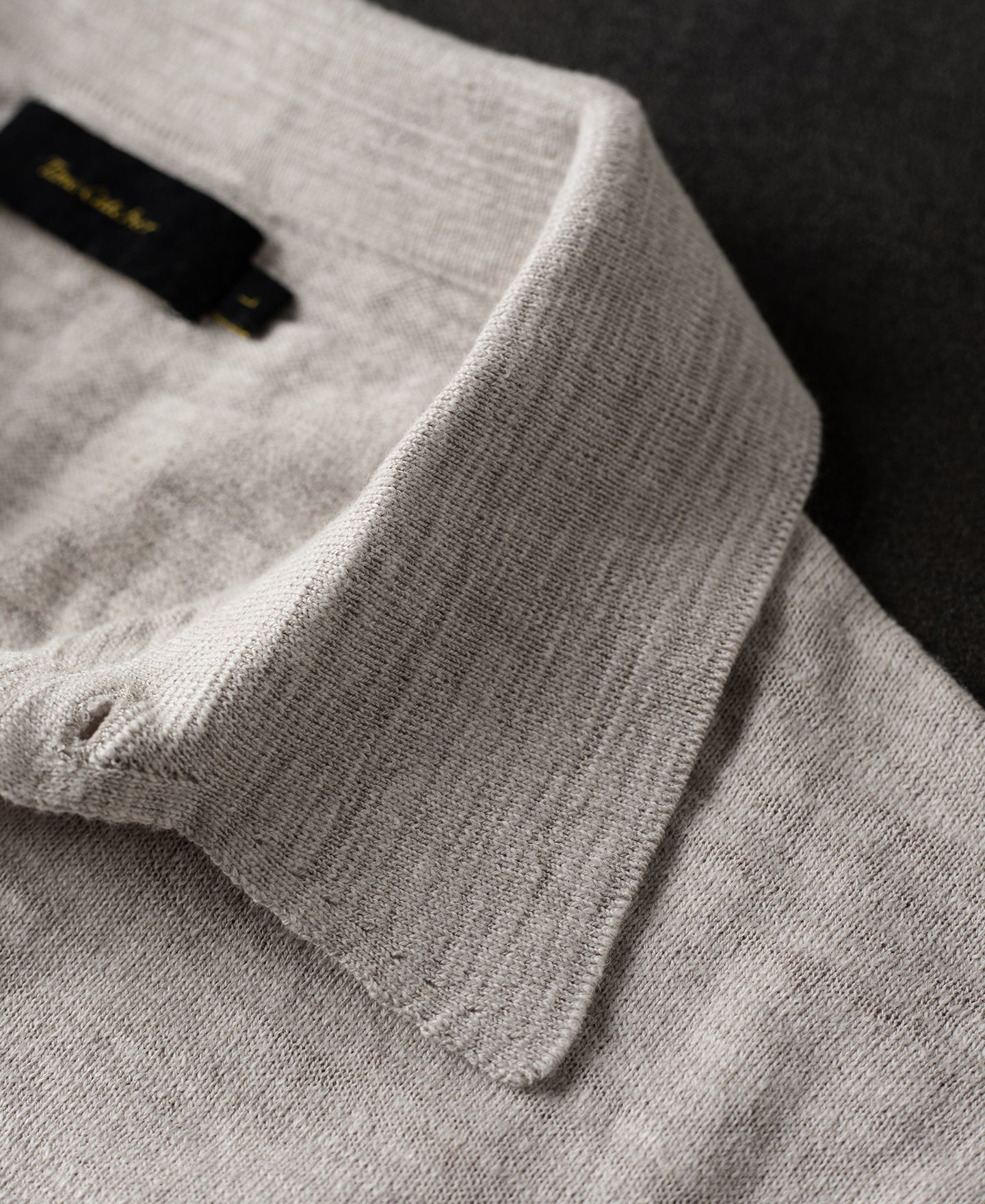 Lightweight Slub Cotton Knit Polo