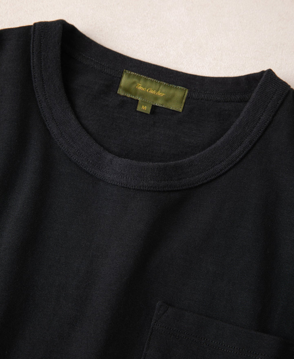 Classic Fit Loopwheel Slub Cotton Pocket T-Shirt