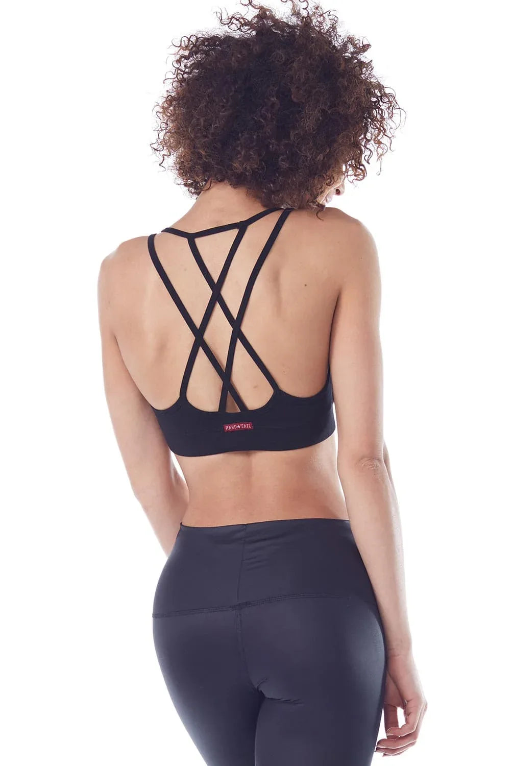 Stylish and Supportive Cross Back Bra – Yoga and Workout Essential - Black