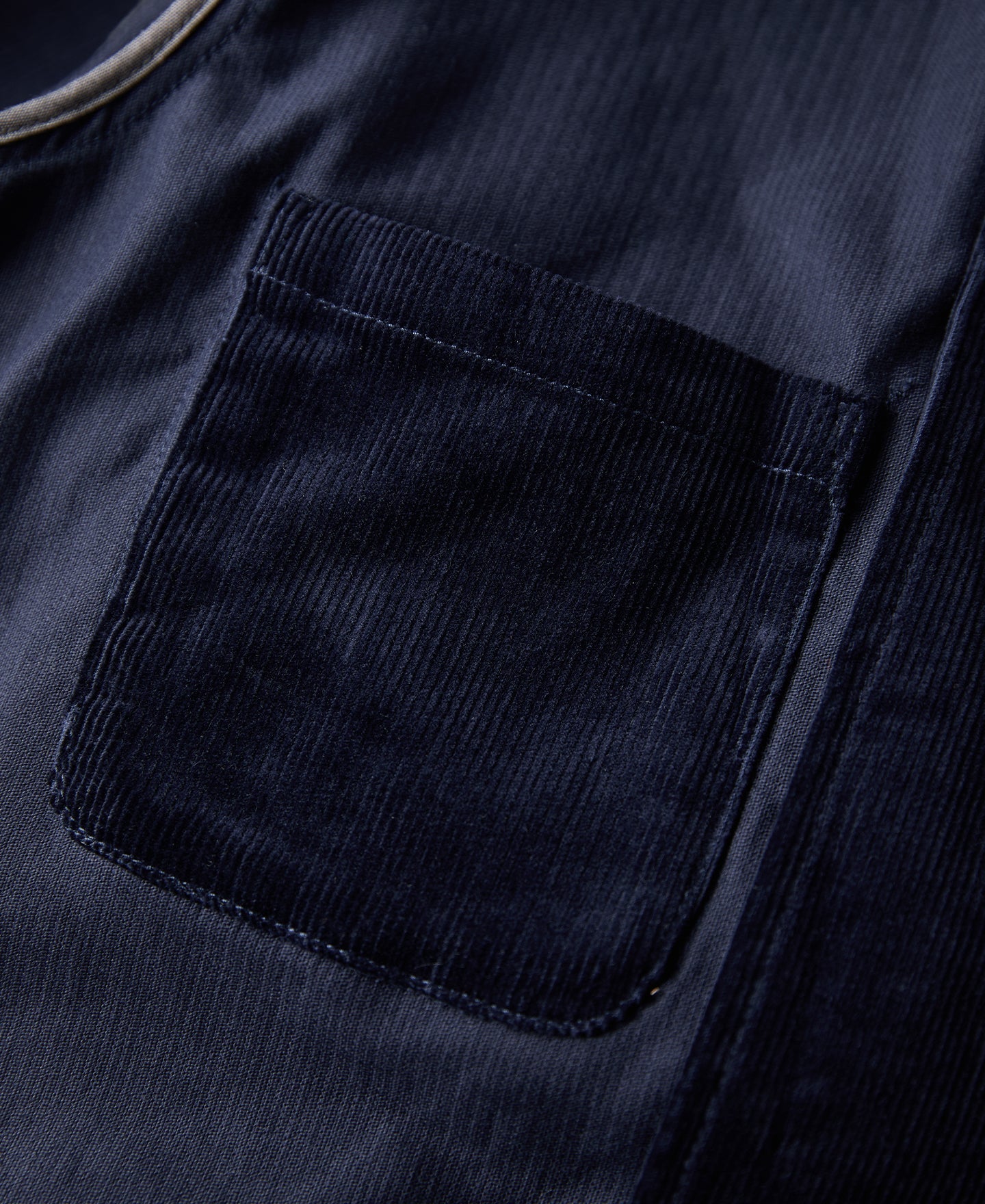 1940s French Indigo Corduroy Chore Coat