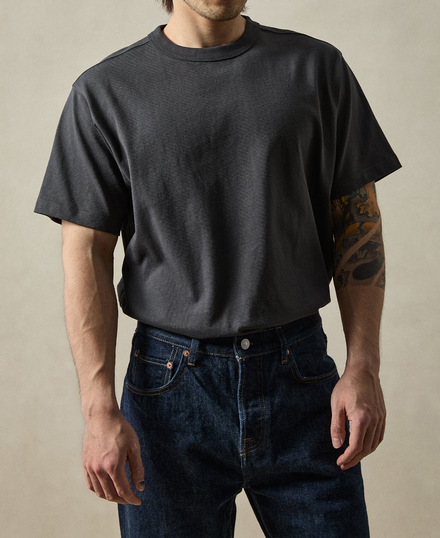 1990s Heavyweight Cotton Jersey Boxy T-Shirt