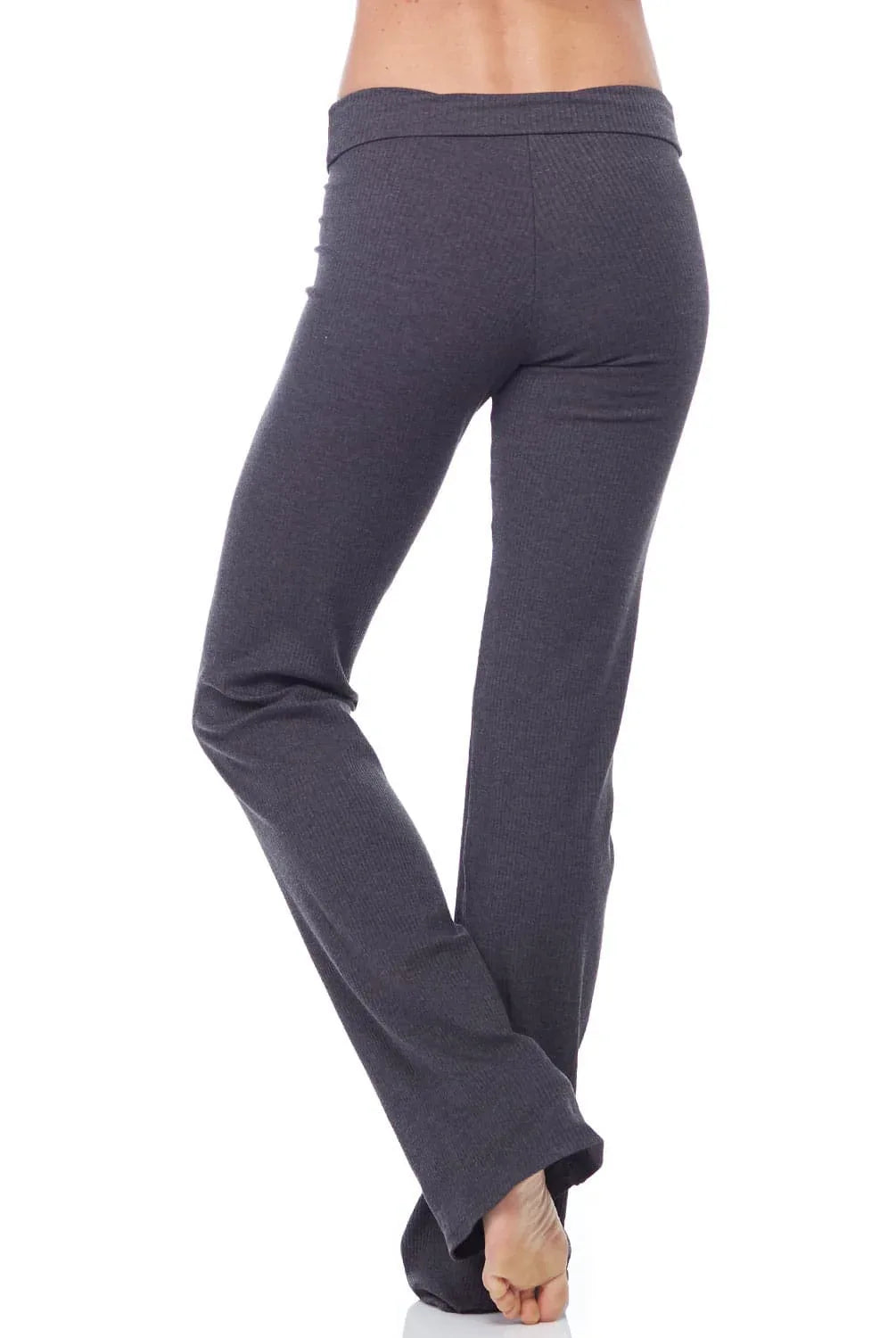 Ribbed Leggings with Soft Foldover Waistband & Flattering Fit