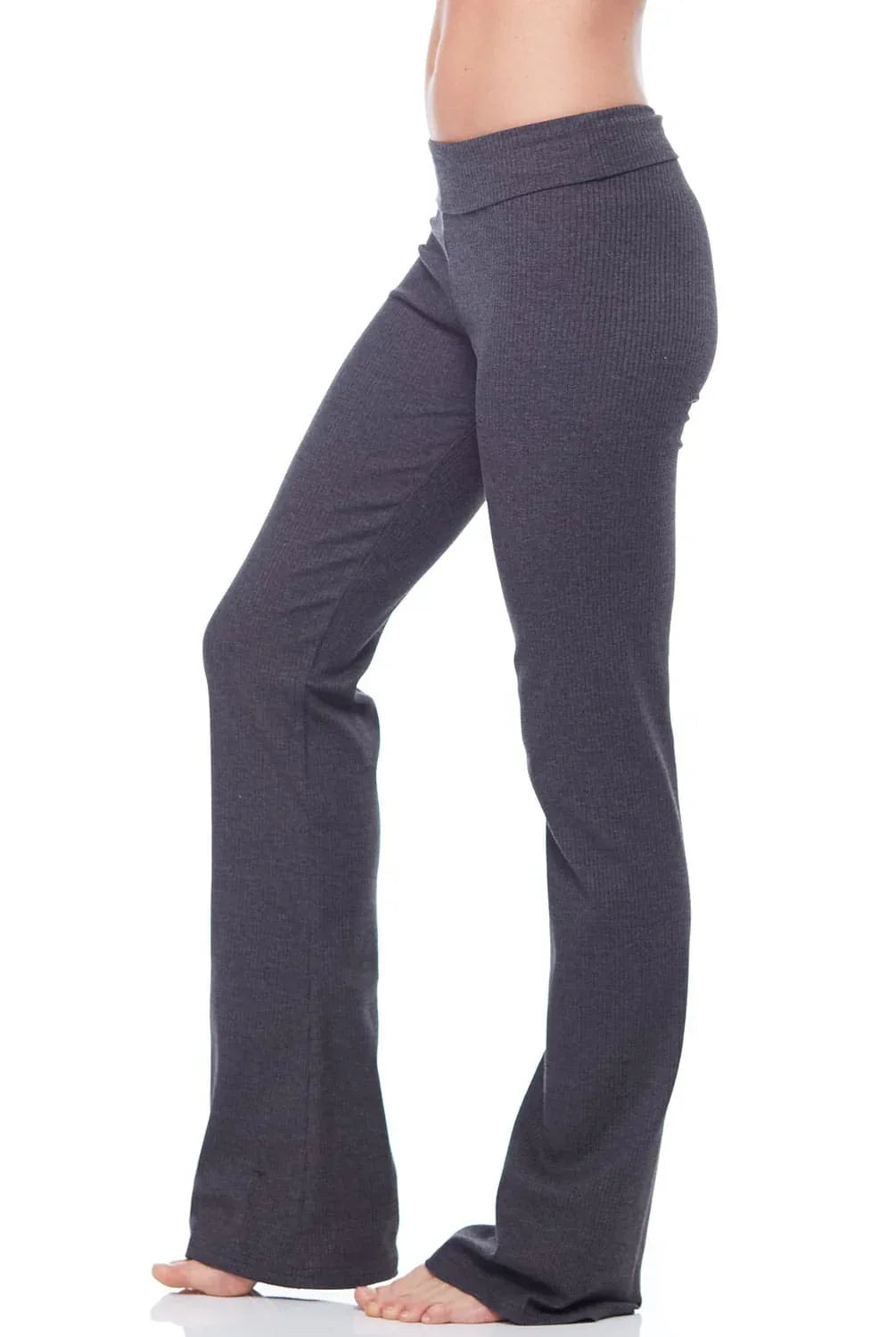 Ribbed Leggings with Soft Foldover Waistband & Flattering Fit