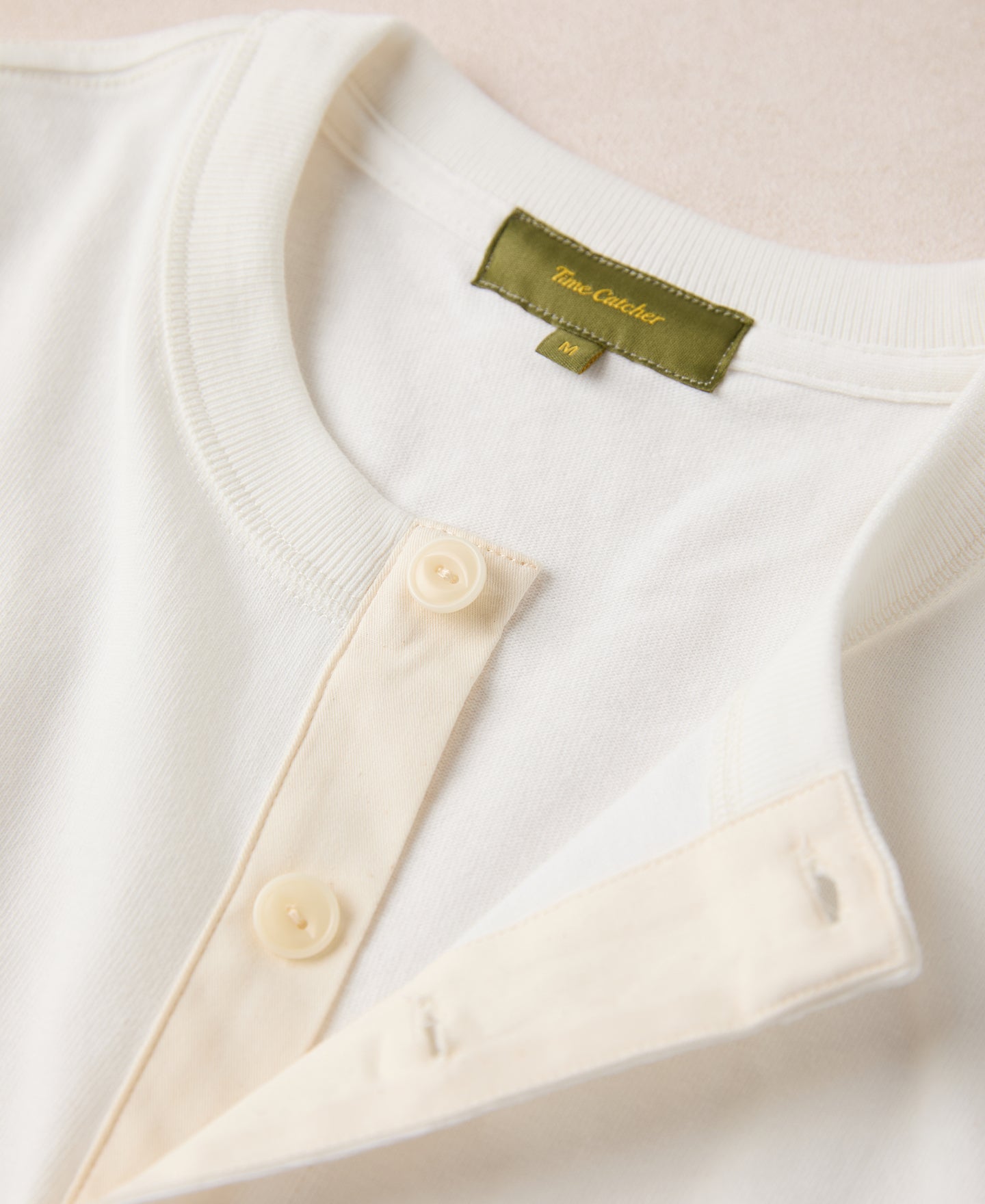 1930s Loopwheel Cotton Henley Shirt